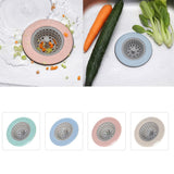 Maxbell Silicone Sink Strainer Kitchen Sink Drain Filter Basket Hair Catcher Pink