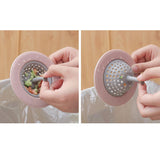 Maxbell Silicone Sink Strainer Kitchen Sink Drain Filter Basket Hair Catcher Pink