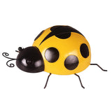 Ladybug Wall Hanging Figurines Miniatures Statue Garden Decor 9cm Yellow