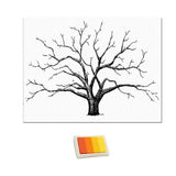 Max Wedding Thumbprint Tree Finger Painting Wedding Guest Book Yellow