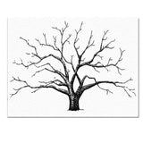 Max Wedding Thumbprint Tree Finger Painting Wedding Guest Book Purple