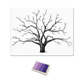 Max Wedding Thumbprint Tree Finger Painting Wedding Guest Book Purple