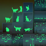Max Glow In The Dark Stickers Children's Room Ceiling Wall Decor Cat Streetlight