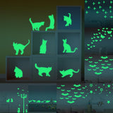 Max Glow In The Dark Stickers Children's Room Ceiling Wall Decor Cat Streetlight
