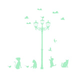 Max Glow In The Dark Stickers Children's Room Ceiling Wall Decor Cat Streetlight