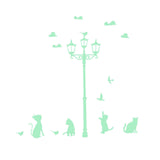 Max Glow In The Dark Stickers Children's Room Ceiling Wall Decor Cat Streetlight