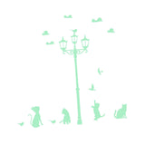 Max Glow In The Dark Stickers Children's Room Ceiling Wall Decor Cat Streetlight