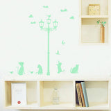 Max Glow In The Dark Stickers Children's Room Ceiling Wall Decor Cat Streetlight