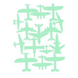 Maxbell Glow In The Dark Stickers Children's Room Ceiling Wall Decor 15x Aircraft
