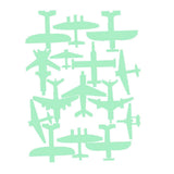 Maxbell Glow In The Dark Stickers Children's Room Ceiling Wall Decor 15x Aircraft