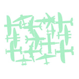 Maxbell Glow In The Dark Stickers Children's Room Ceiling Wall Decor 15x Aircraft
