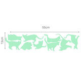 Maxbell Glow In The Dark Stickers Children's Room Ceiling Wall Decor 9x Cat