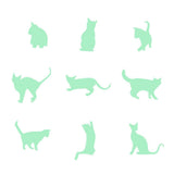 Maxbell Glow In The Dark Stickers Children's Room Ceiling Wall Decor 9x Cat