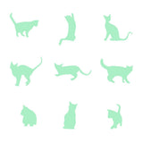 Maxbell Glow In The Dark Stickers Children's Room Ceiling Wall Decor 9x Cat