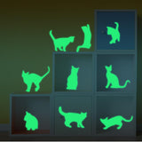 Maxbell Glow In The Dark Stickers Children's Room Ceiling Wall Decor 9x Cat