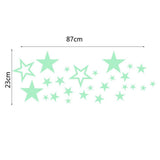 Maxbell Glow In The Dark Stickers Children's Room Ceiling Wall Decor Star