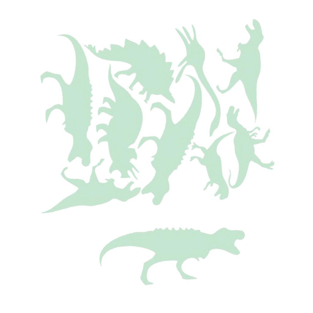Maxbell Glow In The Dark Stickers Children's Room Ceiling Wall Decor 9x Dinosaur