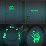 Maxbell Luminous Wall Sticker Glow In The Dark for Toilet Bathroom #1 Toilet