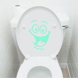 Maxbell Luminous Wall Sticker Glow In The Dark for Toilet Bathroom #4 Smile Face