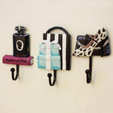 Maxbell 3Pcs/Set Resin Hook Hanger Rack Wall Mount Home Decor F