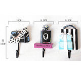 Maxbell 3Pcs/Set Resin Hook Hanger Rack Wall Mount Home Decor F