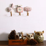 Maxbell 3Pcs/Set Resin Hook Hanger Rack Wall Mount Home Decor H