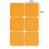 Max Maxb 6 Pieces Self-adhesive Square Mirror Wall Stickers Decal #3 19x19cm Golden