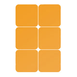 Max Maxb 6 Pieces Self-adhesive Square Mirror Wall Stickers Decal #3 19x19cm Golden