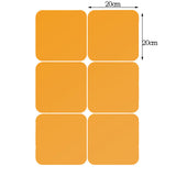 Max Maxb 6 Pieces Self-adhesive Square Mirror Wall Stickers Decal #4 20x20cm Golden
