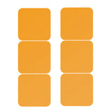 Max Maxb 6 Pieces Self-adhesive Square Mirror Wall Stickers Decal #4 20x20cm Golden