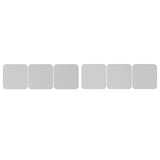 Max Maxb 6 Pieces Self-adhesive Square Mirror Wall Stickers Decal #4 20x20cm Silver