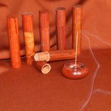 Max Maxb Portable Travel Wooden Tea Leaves Storage Incense Spice Canister Box Tube D