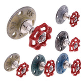 Max Maxb Industrial Rustic Wall Mounted Hand Wheel Hook Coat Hook Key Holder Blue