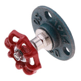 Max Maxb Industrial Rustic Wall Mounted Hand Wheel Hook Coat Hook Key Holder Green