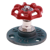 Max Maxb Industrial Rustic Wall Mounted Hand Wheel Hook Coat Hook Key Holder Green