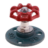 Max Maxb Industrial Rustic Wall Mounted Hand Wheel Hook Coat Hook Key Holder Green