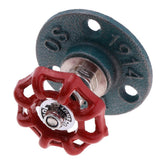 Max Maxb Industrial Rustic Wall Mounted Hand Wheel Hook Coat Hook Key Holder Green