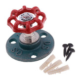 Max Maxb Industrial Rustic Wall Mounted Hand Wheel Hook Coat Hook Key Holder Green