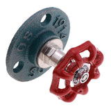 Max Maxb Industrial Rustic Wall Mounted Hand Wheel Hook Coat Hook Key Holder Green