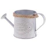 Maxbell Metal Flower Watering Barrel Flower Pot Plant Bucket Desktop Home Ornament