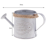 Maxbell Metal Flower Watering Barrel Flower Pot Plant Bucket Desktop Home Ornament