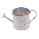 Maxbell Metal Flower Watering Barrel Flower Pot Plant Bucket Desktop Home Ornament