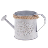 Maxbell Metal Flower Watering Barrel Flower Pot Plant Bucket Desktop Home Ornament