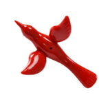 Max Crystal Acrylic Bird Shaped Home Hanging Ornament Decor 18x13cm Red