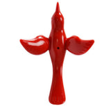 Max Crystal Acrylic Bird Shaped Home Hanging Ornament Decor 18x13cm Red