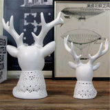 Max Ceramic Deer Head Decorative Ornament Furnishings Decoration Craft Decor L
