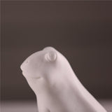 Maxbell Ceramic Frog Tabletop Display Sculpture Statue Art Ornament  12.5x7.8x13cm