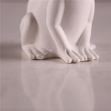 Maxbell Ceramic Frog Tabletop Display Sculpture Statue Art Ornament  12.5x7.8x13cm