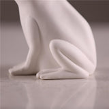 Maxbell Ceramic Frog Tabletop Display Sculpture Statue Art Ornament  12.5x7.8x13cm