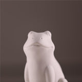Maxbell Ceramic Frog Tabletop Display Sculpture Statue Art Ornament  12.5x7.8x13cm